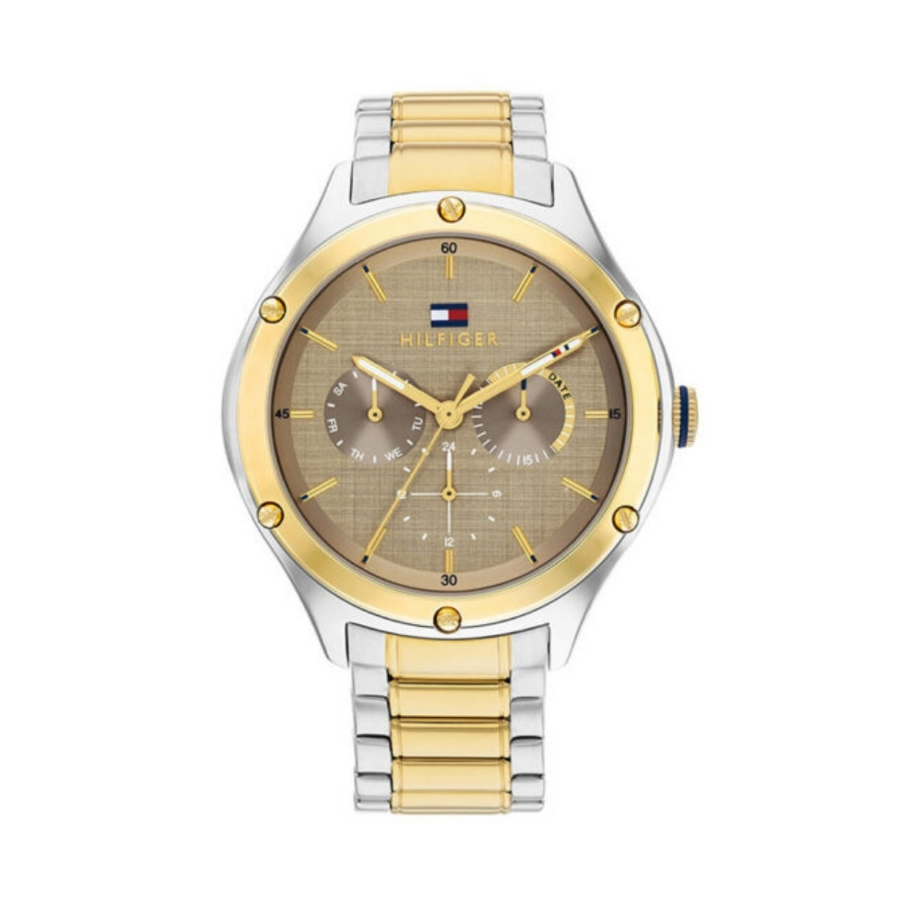 Tommy Hilfiger ženski kvarcni sat sa zlatnim brojčanikom