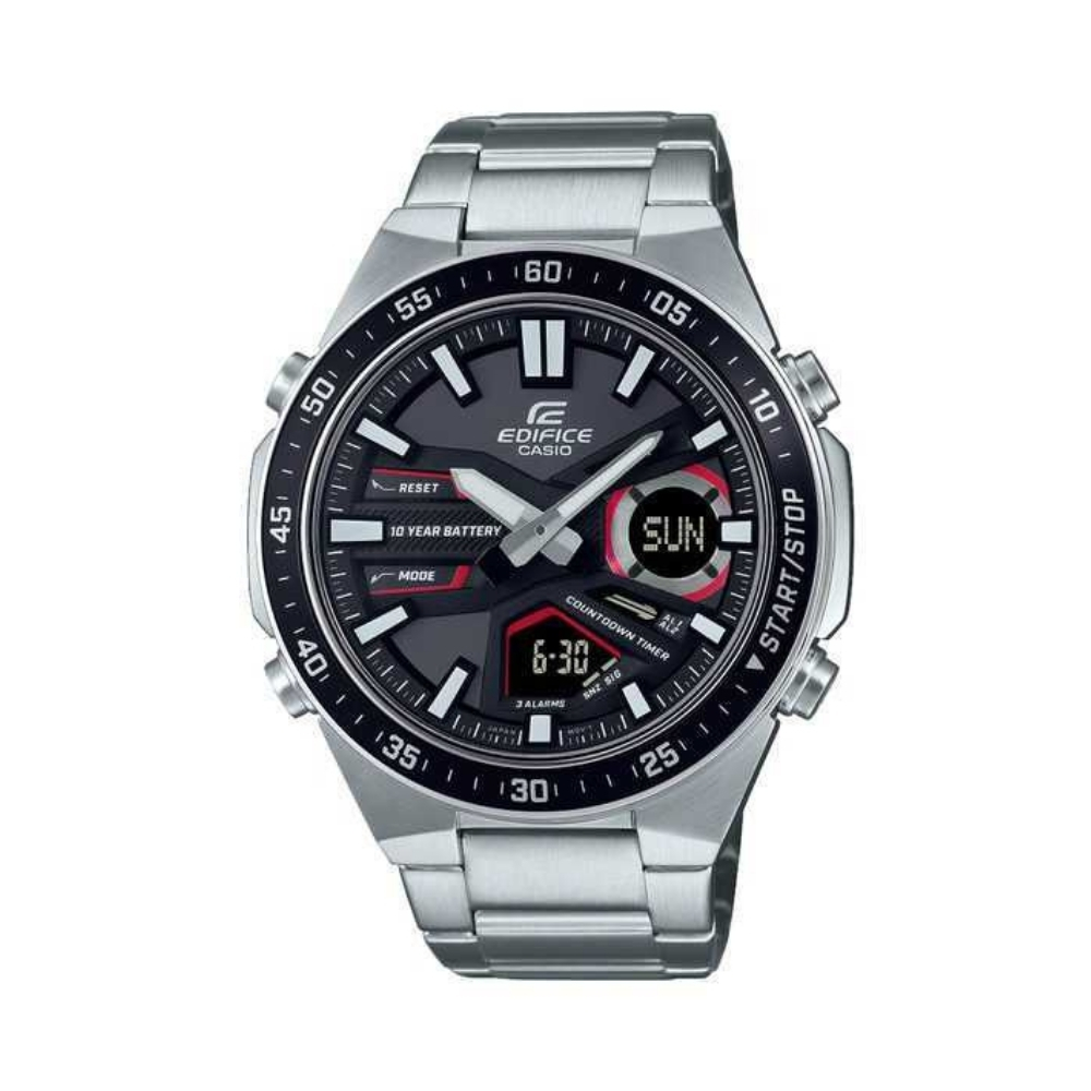 Model CASIO EFV-C110D-1A4VEF iz Edifice serije je moderan i funkcionalan muški ručni sat
